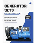High Output Generator Set For Rock Solid Backup Power And Emergency Electricity Built Tough For Home Factory And Marine Use featuring custom configurations.