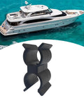 Heavy Duty Double Port Pipe Clamp Clips, 6.25 Cm Long, Fits 22mm And 25.4mm Tubes, Pipe Linking Accessories with boat view