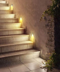 Indoor Stair Lights With Dope Motion Sensor 3W 3000K Aluminum Waterproof Vertical LED Step Lights illuminating wet stairs