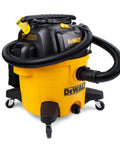 9 Gallon Wet And Dry Shop Vacuum With 5 Peak HP Motor, Heavy Duty Suction, Built In Blower Port, yellow and black design