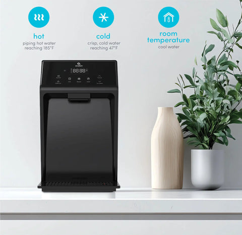 Electric Touch Countertop Bottleless Water Cooler Dispenser With Three Temperature Settings No Bottles Needed And Easy Install Kit