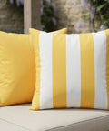 Outdoor Pillow Covers Set Of 2 18x18 Waterproof Throw Pillow Covers For Porch And Patio Furniture Decor Weather Resistant Cushions