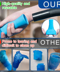 Comparison image featuring All Purpose Dryer Vent Cleaning Kit With Vacuum Hose Attachment For Most Vacuums, showing reusable design.
