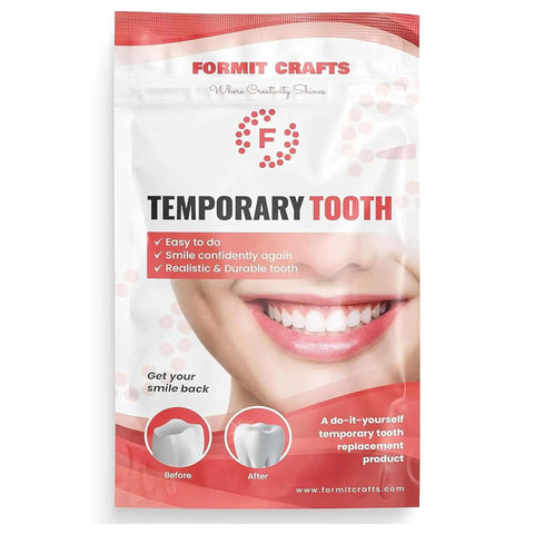 Packaging of Thermoplastic Tooth Repair Beads For DIY Filling Moldable Dental Beads For Chips And Cracks Realistic Look 20g