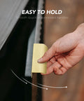 Hand pulling Gold Finger Edge Pulls For Cabinets 10 Pack 150mm Length With 128mm Center To Center 5 Hole Design, shown in use.