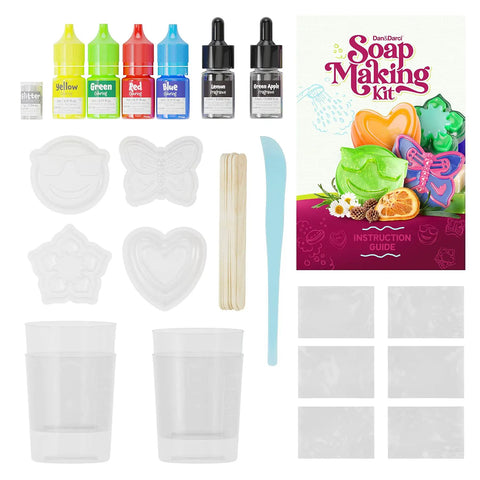 Soap Making Kit For Kids Create 8 Colorful Soaps With Fragrance And Glitter Using Four Molds A Kid Approved Hands On Science Craft