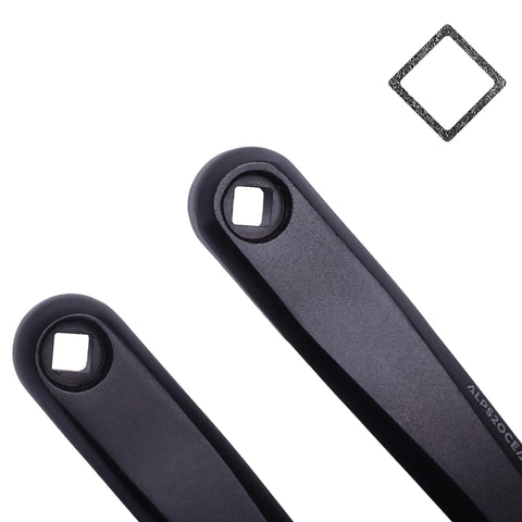 Diamond Hole Forged 6061 Alloy Bike Crank Arms For E Bikes 89Mm To 175Mm In 10 Size Options shown with diamond interface.