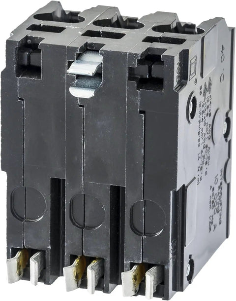 QO350CP Circuit Breaker Black 2-Pole With Plug-On Design, Visi-Trip Indicator, Overload And Short-Circuit Protection
