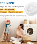 Dryer Idler Pulley Wheel Replacement for Hotpoint and Compatible Dryers, Easy DIY Fix diagram with happy family in laundry room