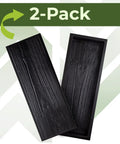 DIY Wooden Paver Molds Kit, 2 Pack Concrete Paver Molds For Pathways And Stepping Stones, black wooden texture design