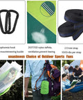 Camping Hammock With Mosquito Net And Rain Fly For Outdoor Adventures Travel Bug Net Hammock Tent For Hiking And Backpacking Durable Parachute Nylon 210T 75D Breathable Triple Stitching Supports Up To 660 Lbs Camping Gear