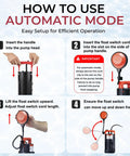 How to use Tough As Nails Automatic Submersible Sump Pump with Float Switch for efficient operation and setup instructions.