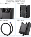 Beefy 12V 30A Waterproof Toggle Switch With 2ft Wire SPST On Off Latching Rocker 2 Pin Design For Marine RV Boat Electrical Systems Built Tough In Wet Conditions, sealed plastic body