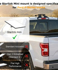 Mini Satellite Internet Mount For Ford F-Series Trucks With Third Brake Light Cab Mount installed on truck