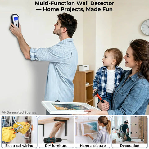 No Sweat Electronic Stud Finder With Bright LCD Display And Heavy Duty Deep Scan To Nail Center Edge Spots On Wood Metal Studs Joists Live Ac Wiring And Pipes In Drywall Tasks Smoothly