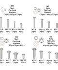 Beefy Stainless Steel Metric Bolts And Nuts Set M2 M3 M4 M5 With Flat Washers And Lock Washers, Precision Threaded Fasteners For Electronics, Machinery, And DIY Projects, High Hardness, Corrosion Resistant, Long Lasting. M2-M5 bolt size chart