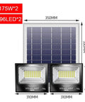 Top Shelf Led Solar Flood Light With Remote Control And Dusk To Dawn Auto Sensor IP67 Waterproof designed for outdoor use with solar panel.