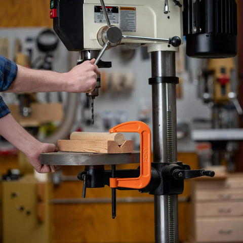 Heavy Hitter 6 Inch C Clamp Boasts Rock Solid 1000 Pound Grip With Ductile Iron Cast Frame Zinc Plated Acme Screw And Bright Orange Finish Crafted For Serious Woodworking And Everyday Diy Projects