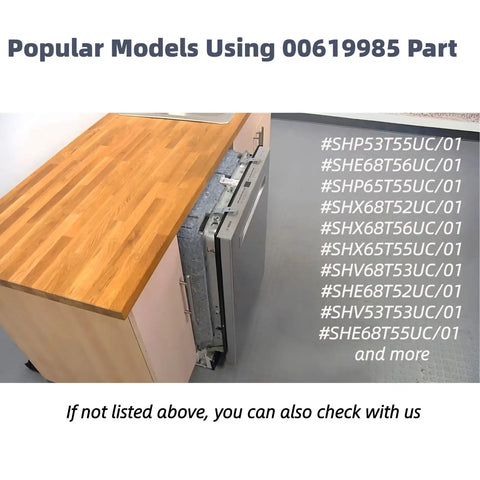 Heavy Duty Dishwasher Mounting Bracket Kit 2 Pack For Under Counter Installations Secure Your Dishwasher In Bosch Thermador Kenmore And Gaggenau Models Includes 4 Screws For Quick Install installation example with model numbers.
