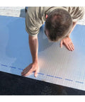 Applying Peel and Seal Self Stick Roll Roofing Aluminum 36 Inch Wide Durable Self Adhesive Roofing Material on roof