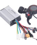 DC48V Brushless Motor Controller for Electric Bikes and Scooters, 350W 20A Intelligent Speed Controller, aluminum case with cables