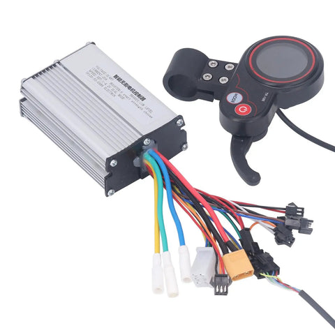 DC48V Brushless Motor Controller for Electric Bikes and Scooters, 350W 20A Intelligent Speed Controller, aluminum case with cables