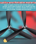Six Spare 3 Blade RC Plane Propellers With Savers And Adapters For P40 Fighter 761-13 with smooth black blades