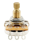 Pro HD A250Kx2 and B250K Potentiometer Set brass shaft M8 thread for ST PB JB style guitars and basses, linear taper audio pot