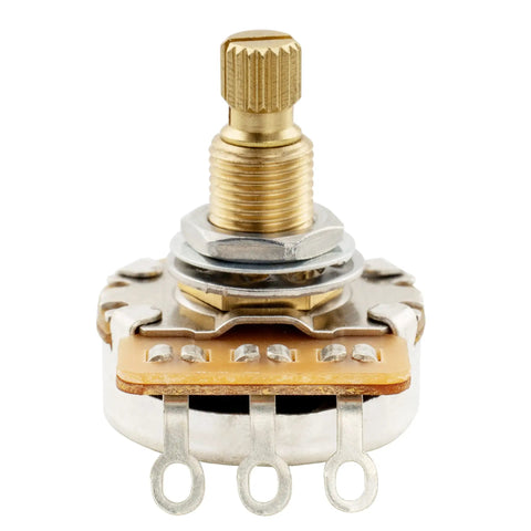 Pro HD A250Kx2 and B250K Potentiometer Set brass shaft M8 thread for ST PB JB style guitars and basses, linear taper audio pot