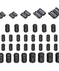 Dope Ferrite Ring Core Kit 30Pcs Clip On Ferrite Beads Choke For HDMI USB Audio Power Cables EMI RFI Noise Filter Suppressor