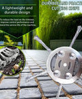 Heavy-Duty 6-Inch Steel Wire Trimmer Head Replacement for Electric Cordless String Trimmer with six high-strength blades