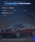 Compatible information for Rear Wheel Bearing And Hub Assembly For 2000 2006 Sentra Wheel Hub Bearings 512303 Replacement