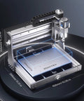 Front view of Genmitsu 3020-PRO MAX V2 CNC router with aluminum frame and 11.8 x 8.1 in work area