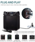 Image showing 3 Prong 18AWG Power Cord Replacement For ION Speakers And Guitar Amps 6 Foot Cable connected to ION speaker.