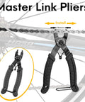 Chain Wear Checker Gauge With Master Link Pliers And Chain Breaker Rivet Tool For Road Mountain And Hybrid Bikes, pliers detail