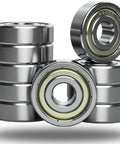 10 Pack 6200 ZZ Double Metal Seal Deep Groove Ball Bearings with pre-lubricated stable performance for DIY projects and machinery.