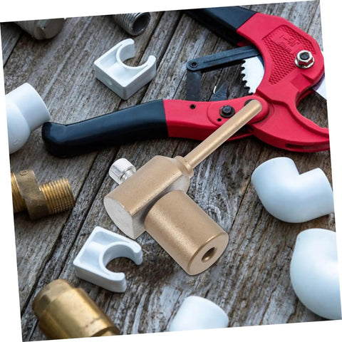 PPR Repair Tool With Hot Melt PE Welding Rods For Quick Leak Fixes surrounded by plumbing parts on a wooden surface