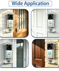 Keep Your Smart Video Doorbell Locked Down Tight With This Tough Love Outdoor Anti Theft Security Box Made From Crisp Clear Acrylic on various doors.