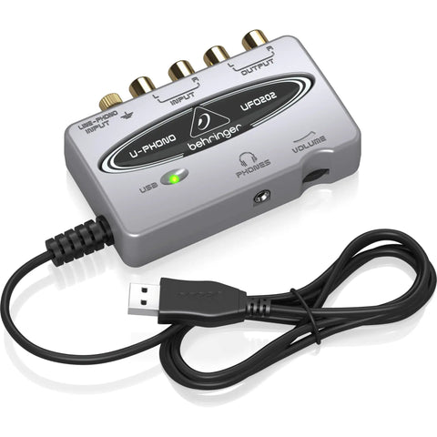 USB Audio Interface For Turntables And Cassette Tapes All In One Vinyl Recording Bundle With Audacity Software For Restoration