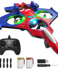 RC Mini Drone For Kids Foam Remote Control Airplane 2.4GHz With LED Lights 360 Degree Stunt Flips And Rolls Jet Toy Plane