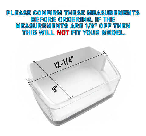 Right Side Door Bin Assembly Guard For Samsung Fridge Fits DA63 02832A And DA97 11520B with measurements 12-1/4" x 8"