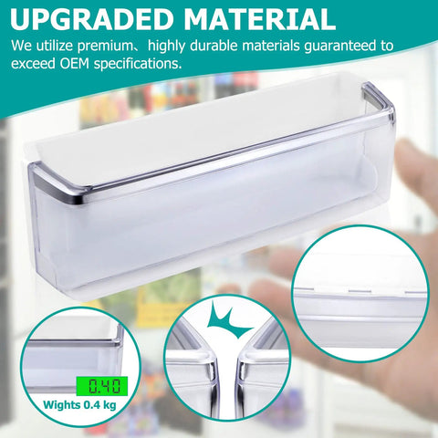 Left Side Refrigerator Door Bin Replacement For Elite Models Fits Door Shelf Assemblies Easy Install No Fuss Upgrade