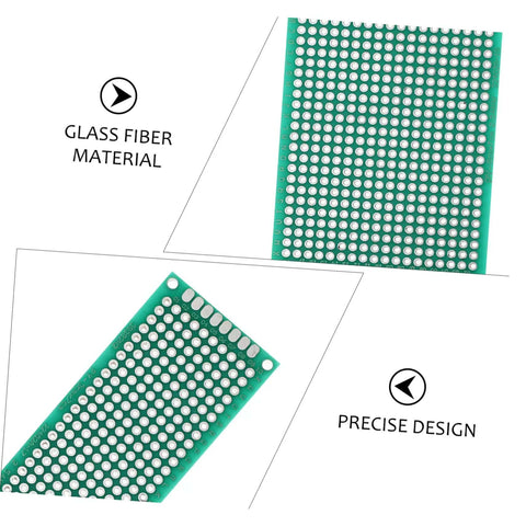 Double Sided Breadboard Kit For Soldering Projects, Compact PCB Board showing glass fiber material and precise design