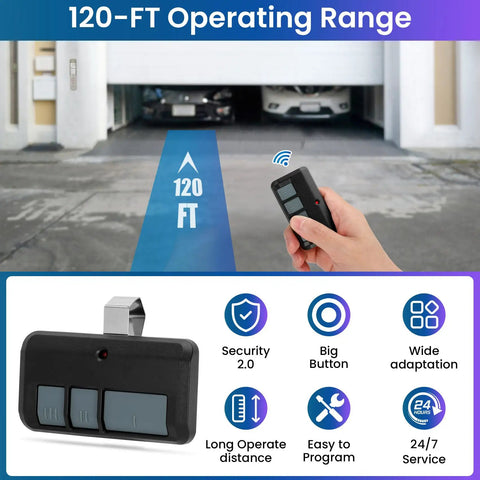 Universal Wireless Garage Door Keypad Compatible With 893Max 877Max 878Max 971LM 893LM 373LM 877LM For LiftMaster Chamberlain Craftsman Garage Door Openers