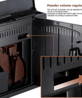 Close-up of 200W Commercial Coffee Machine With Lightning Fast 30 Seconds Per Cup Brew showing powder volume regulator.