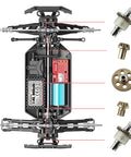 One Eighteen Scale RC Car Spare Parts Metal Spur Gear Drive Pinions And Diff Complete For HBX 18859A 18868 layout and components