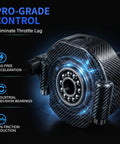 Full Twist Throttle Kit For E-Bike Q20 Q20 Pro H20 With Carbon Fiber-Style Grip Precision Ball Bearing Ignition Key Switch