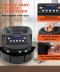 Pro Grade USD Coin Counter And Sorter, LCD screen, handle, and coin jamming device, 270 coins per minute, 5-bin precision sorting
