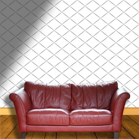 Go Ahead Upgrade Your Space With This Solid Light Neutral Textured Wallpaper Roll Featuring Thick Durable Vinyl Peel And Stick Design That Lets You Make Walls Pop Without Any Hassle, showcased behind a red leather couch.