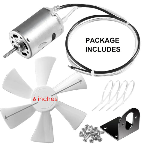 Top Tier 6 Inch Rv Vent Fan 130 Cfm Direct Swap For Ventline BVD0218-00 Camper Roof Exhaust parts including motor and fan.